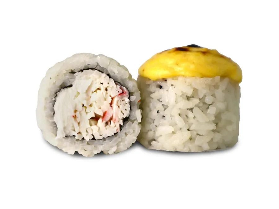 Запеченный с крабом (8шт.)